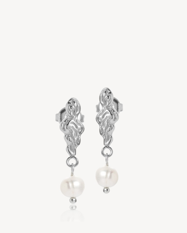 Freja Earrings Silver - Sistie 2ND