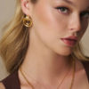 Statement Open Interlock Earrings - Orelia