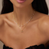Stationed Pearl Necklace Gold - Orelia