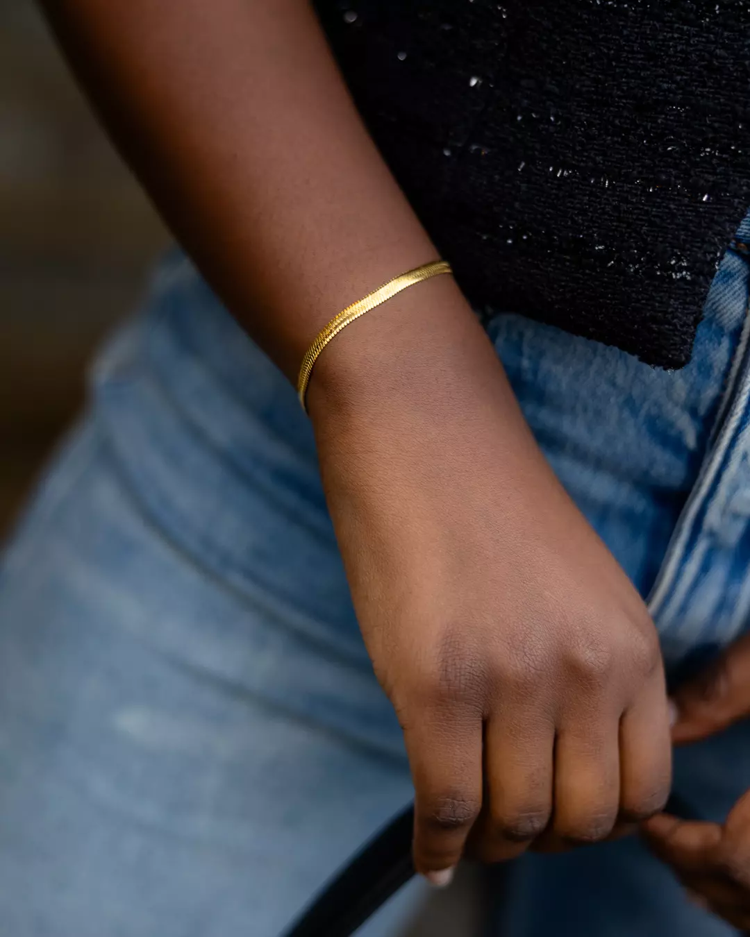 Bone Bracelet Gold - Who Is She