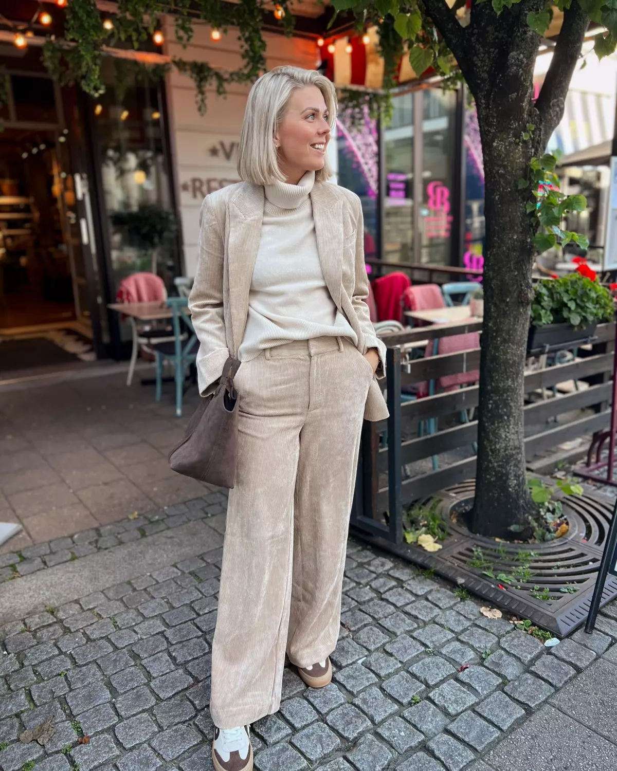 Daisy Cord Pant Sand - Co'Couture