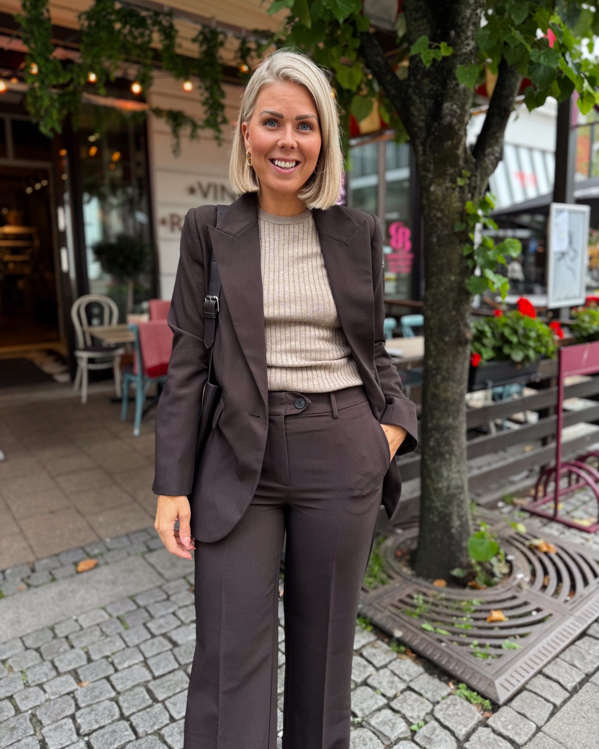 Vola Oversize Blazer Dark Brown - Co'Couture