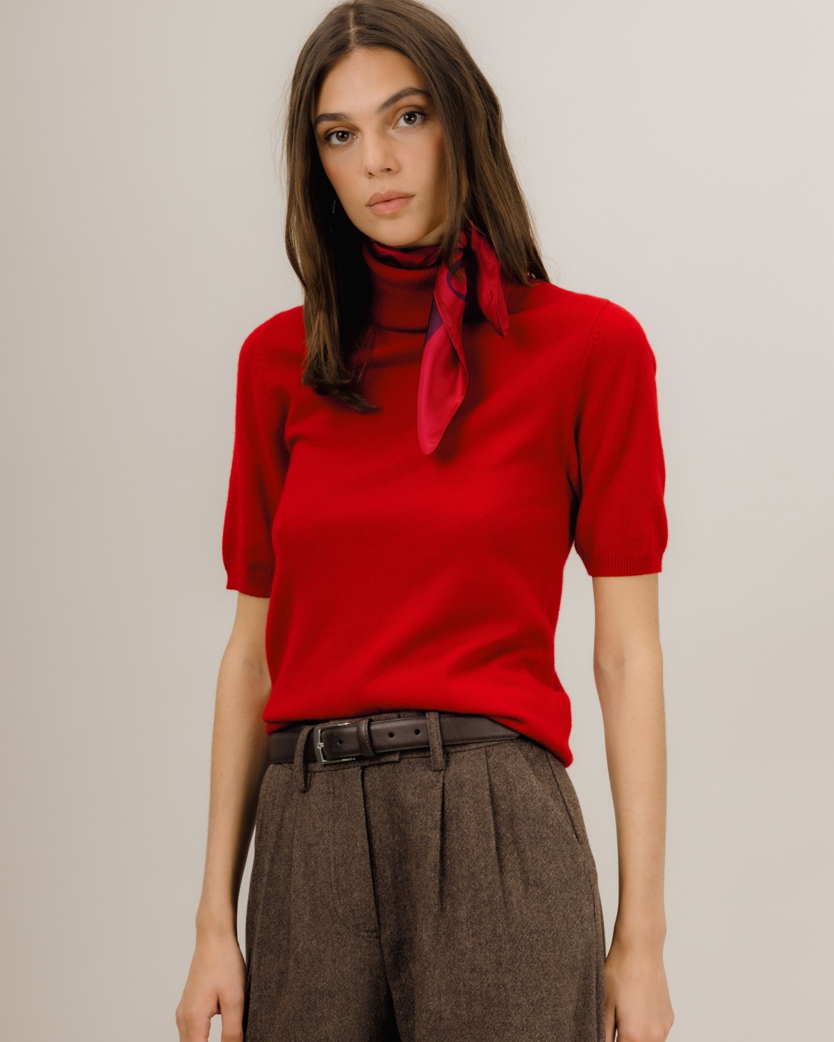 Mertina SS Turtleneck Garnet - Urban Pioneers