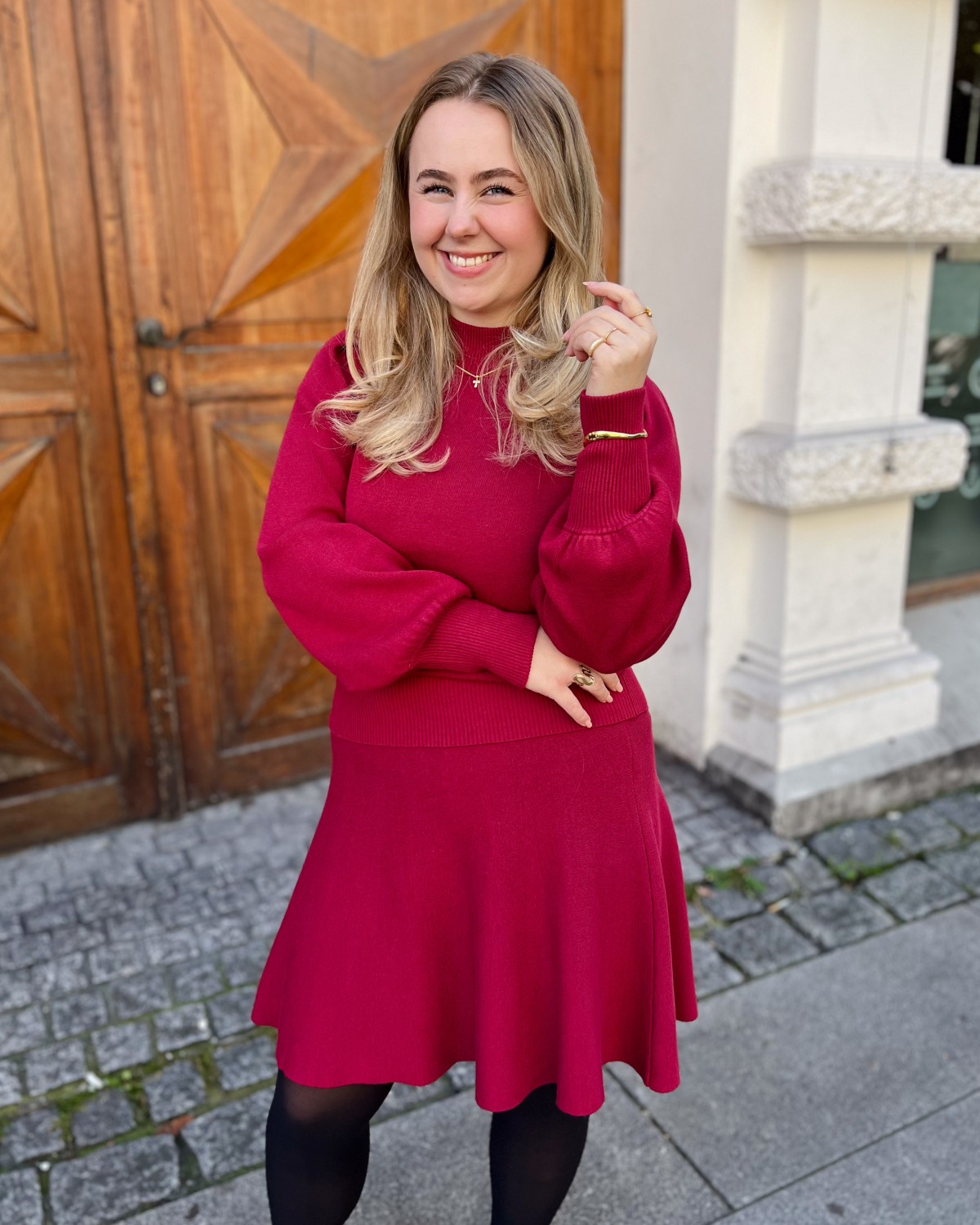 Yasfonny Knit Pullover Tibetan Red - Yas