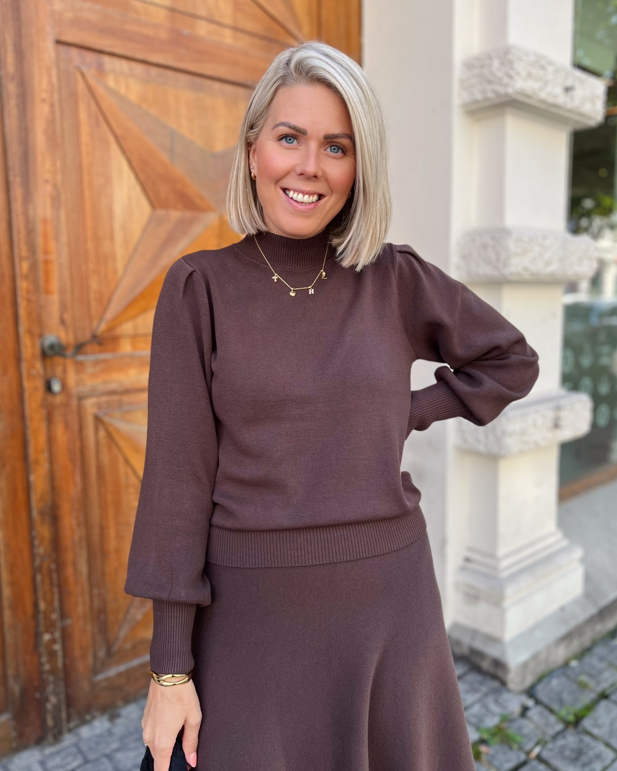 Yasfonny Pullover Chocolate Brown - Yas