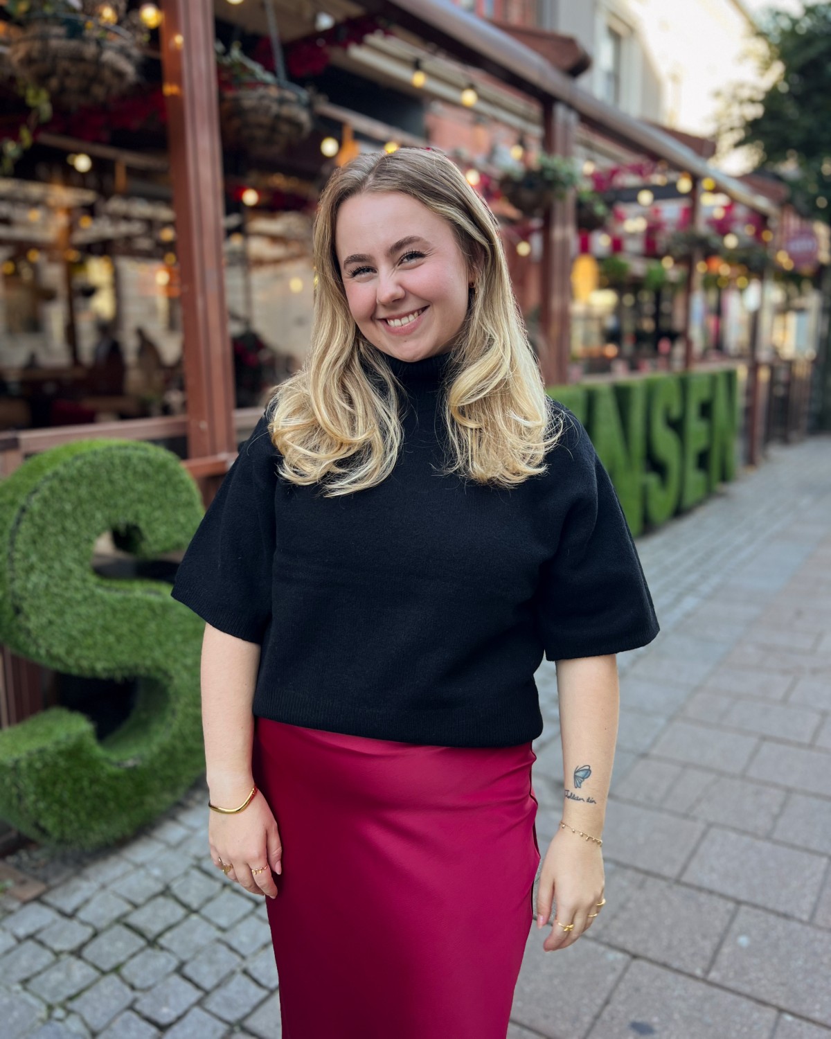 Yasemila Roll Neck Knit Black - YAS