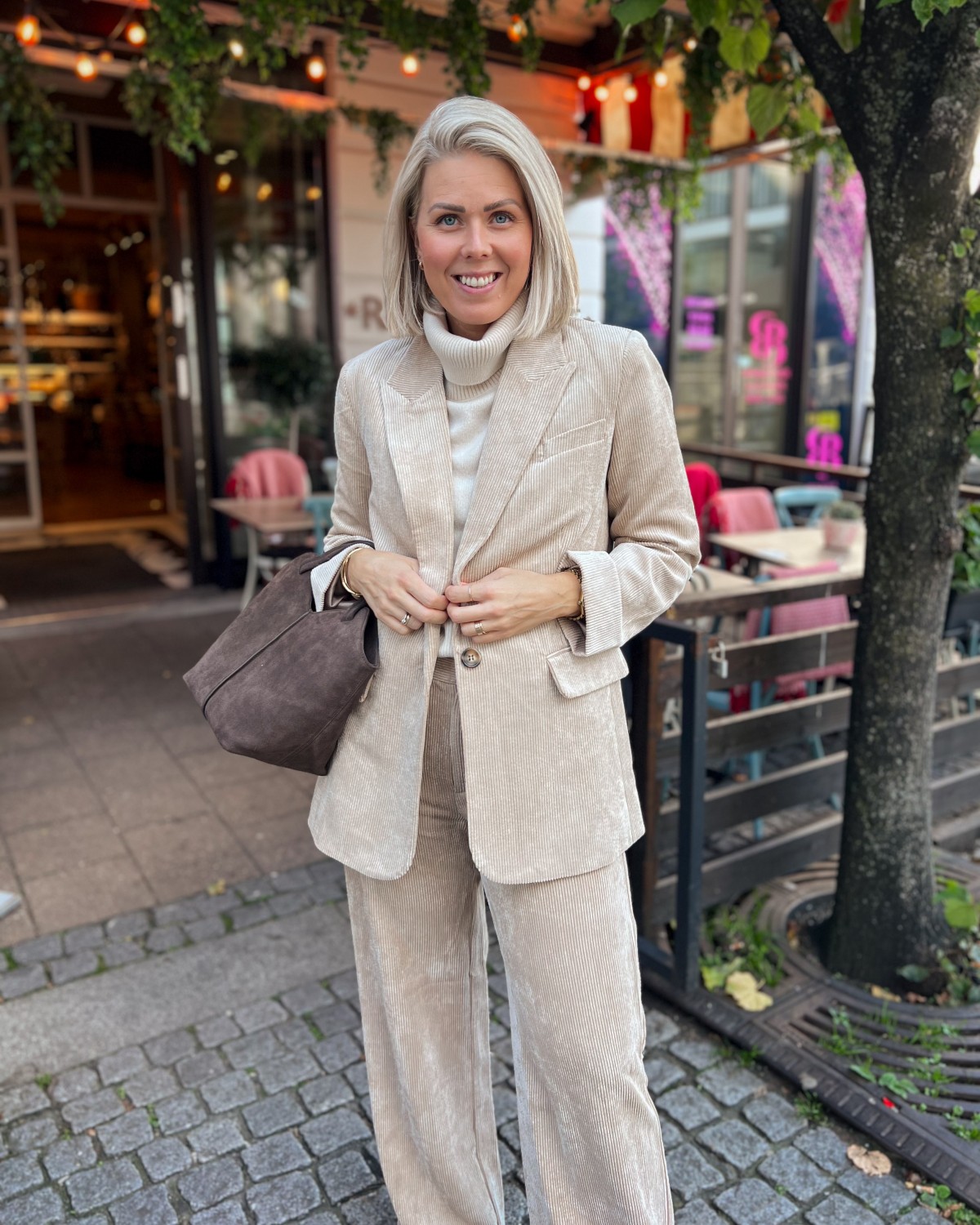 Daisy Cord Blazer Sand - Co'Couture