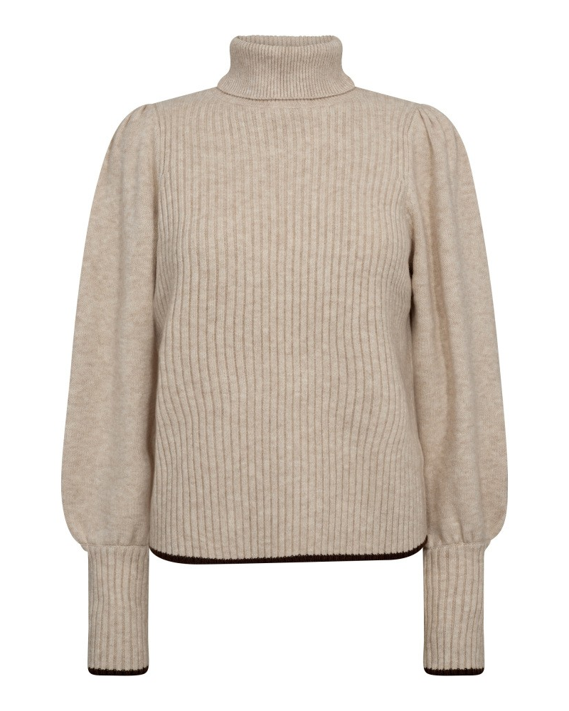 Row Puff Knit Creme - Co'Couture
