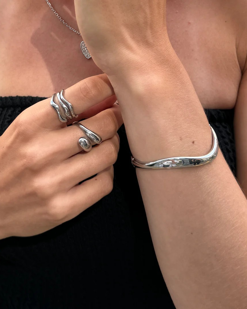 Wavy Bracelet Silver - Sistie 2nd