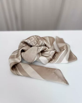 Skjerf Beige Mønster - Intex