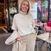 Yasemila 2/4 Wool Knit Pulover Sandshell - YAS