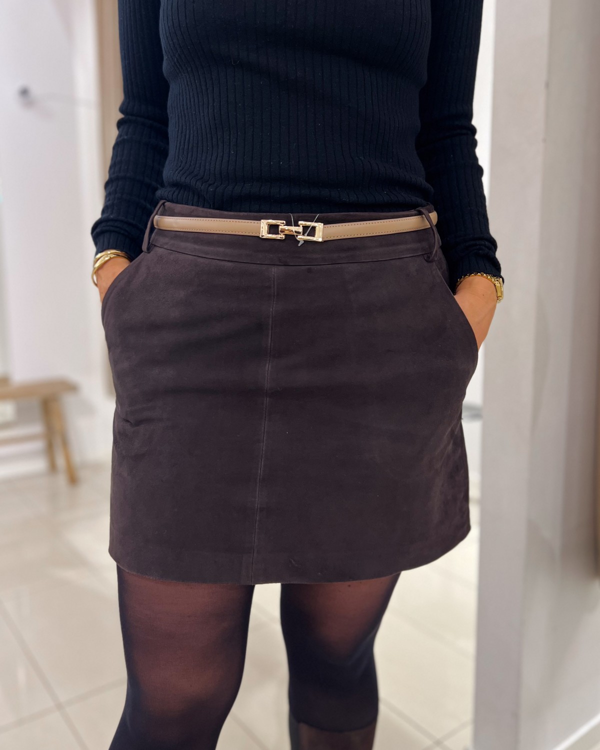 Belte Justerbar Taupe - Intex