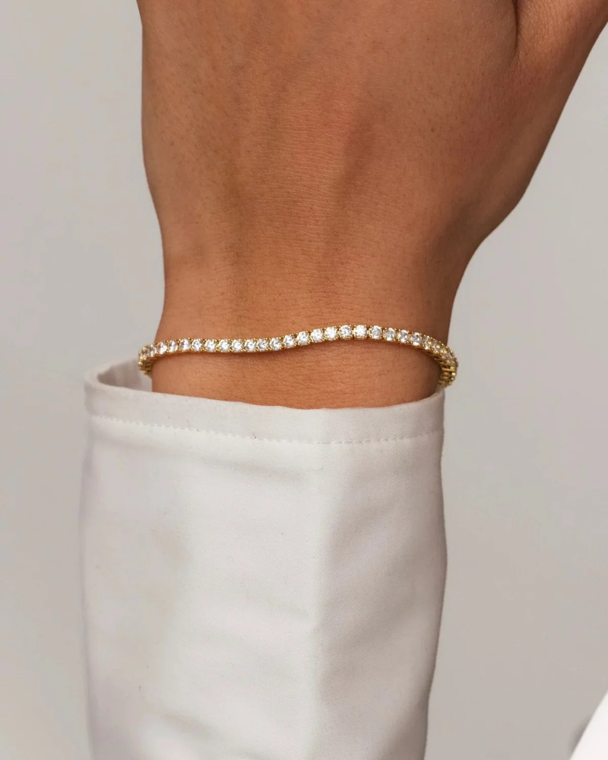 Tennis Bracelet Gold - Who Is She