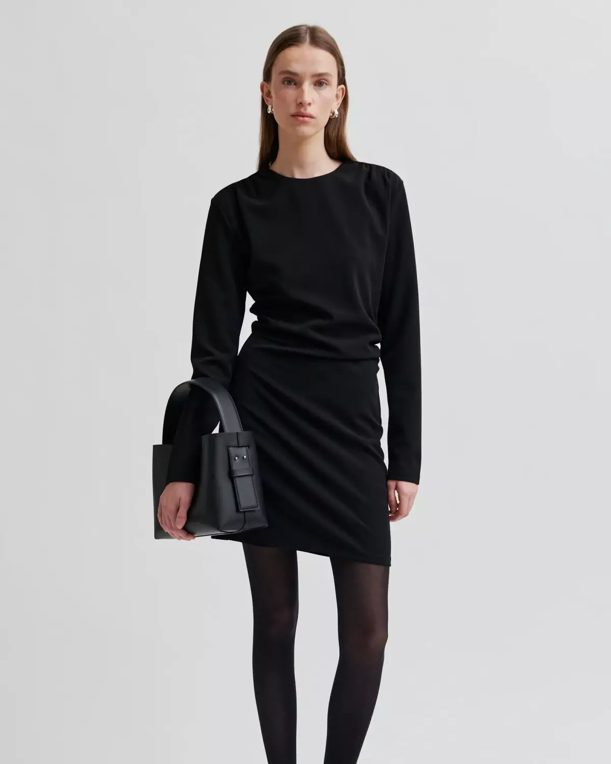 Koa Short Dress Black - Second Female