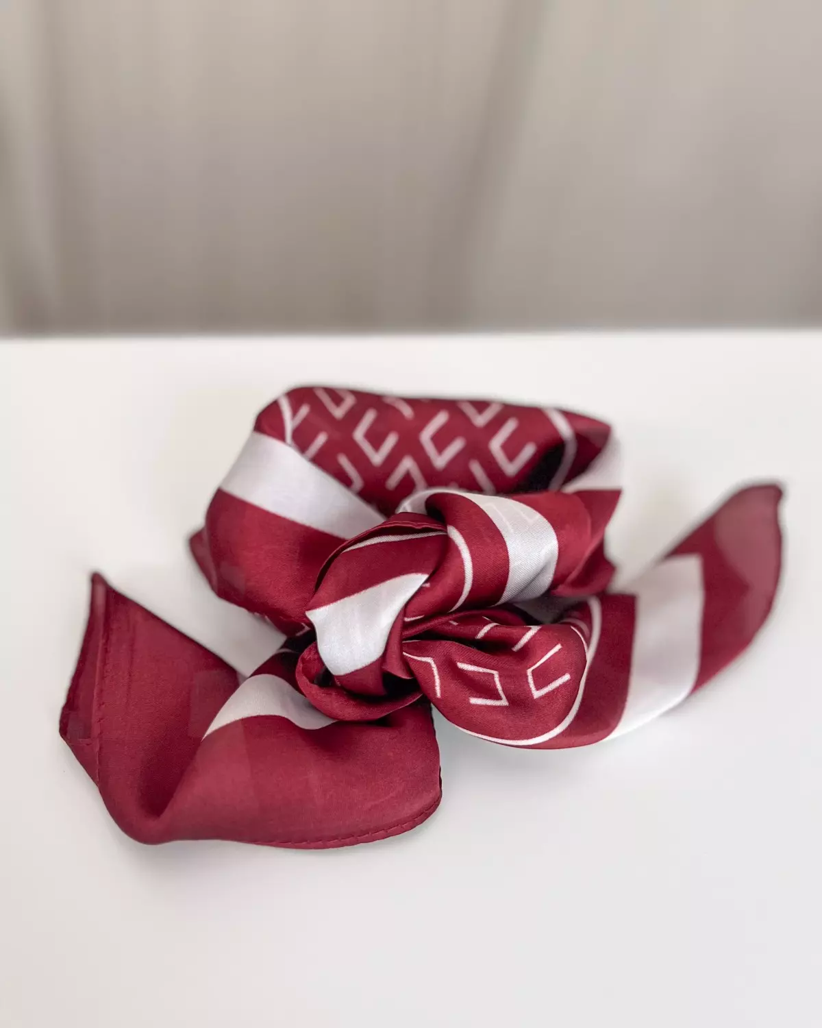 Skjerf Enkel Mønster Vinrød - Intex