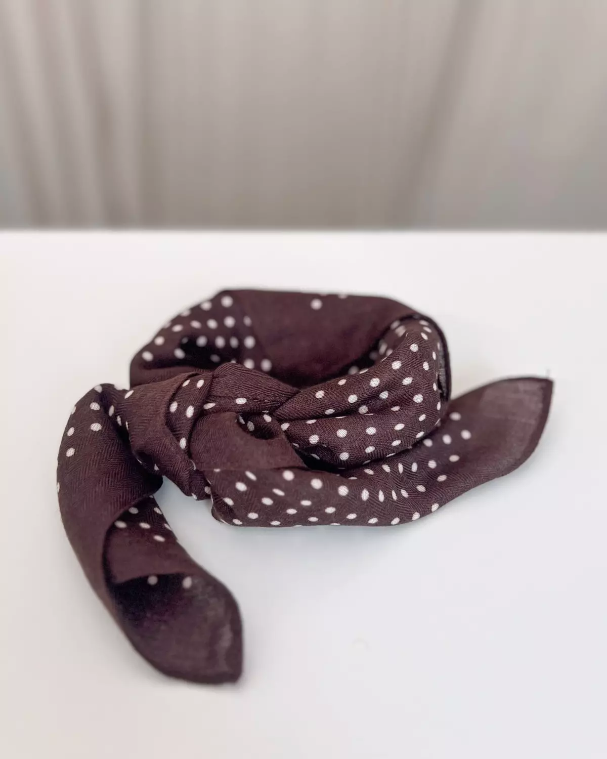 Skjerf Prikkete Brun - Intex