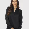 Rosslyn Sateen Blouse Black - Neo Noir