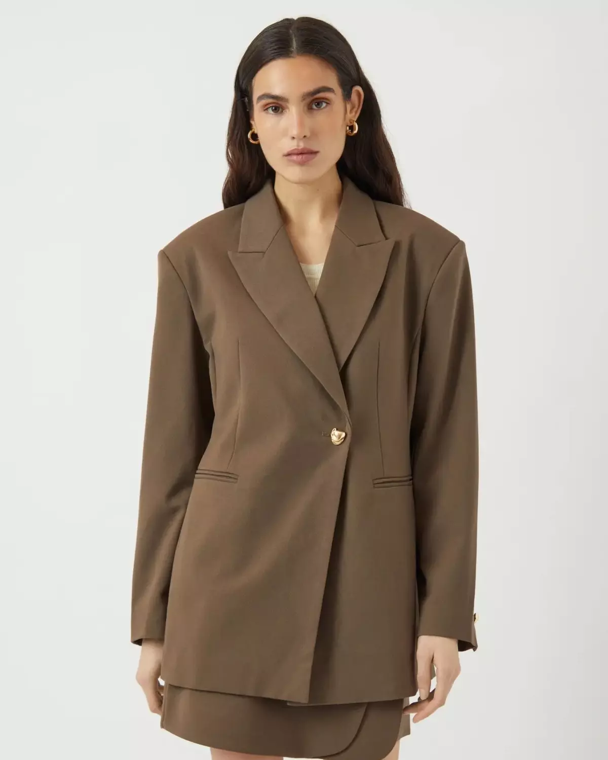 Yasrana LS Blazer Teak - Yas