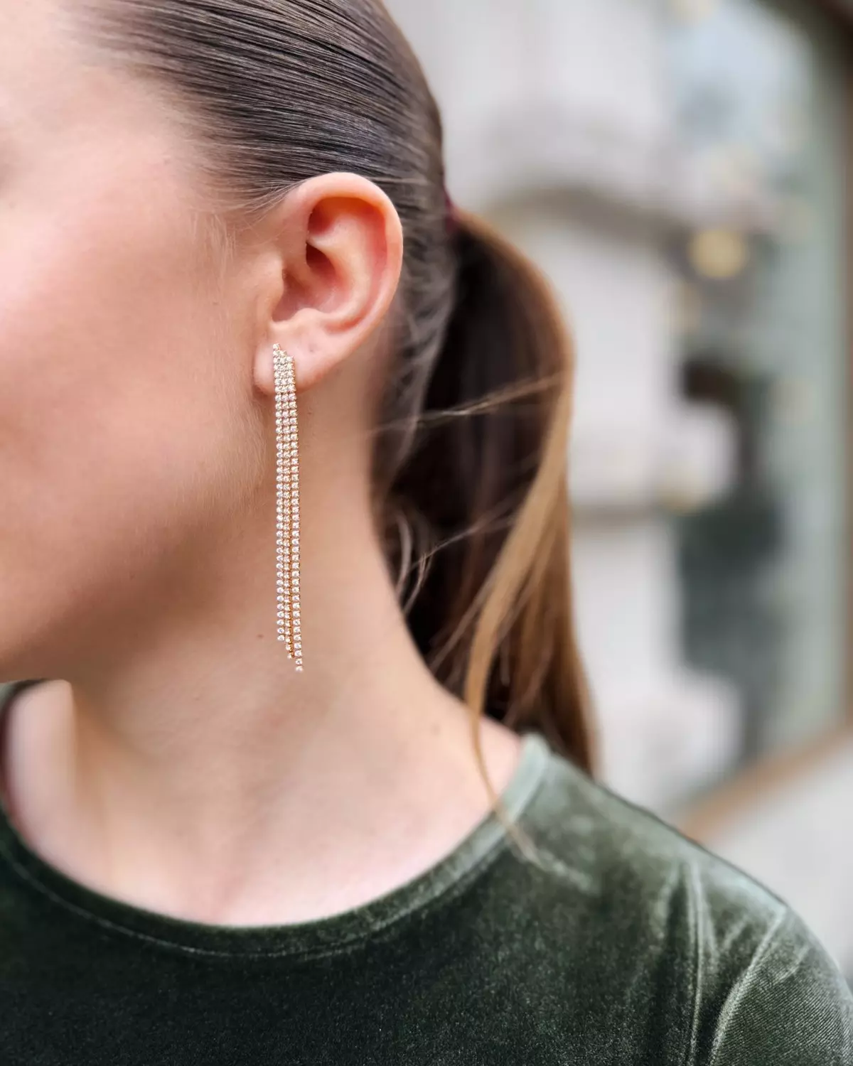 Cupchain Waterfall Drop Earrings - Orelia