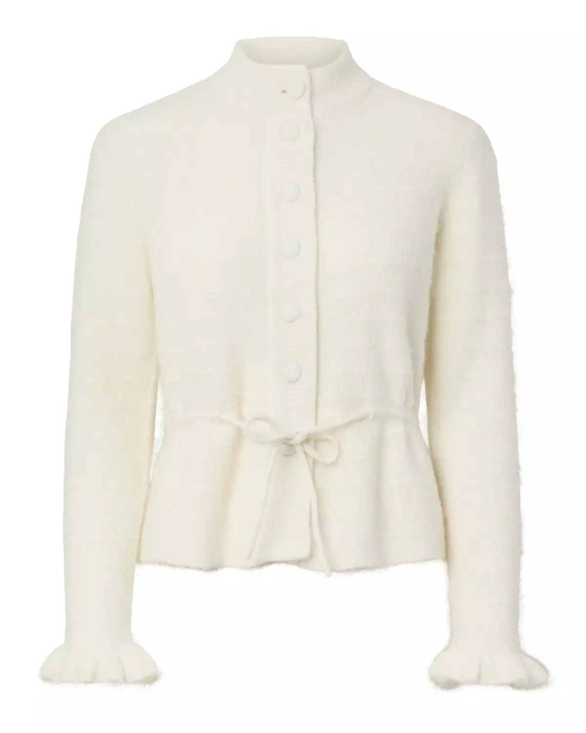 Yasthellis LS Knit Cardigan Star White - Yas