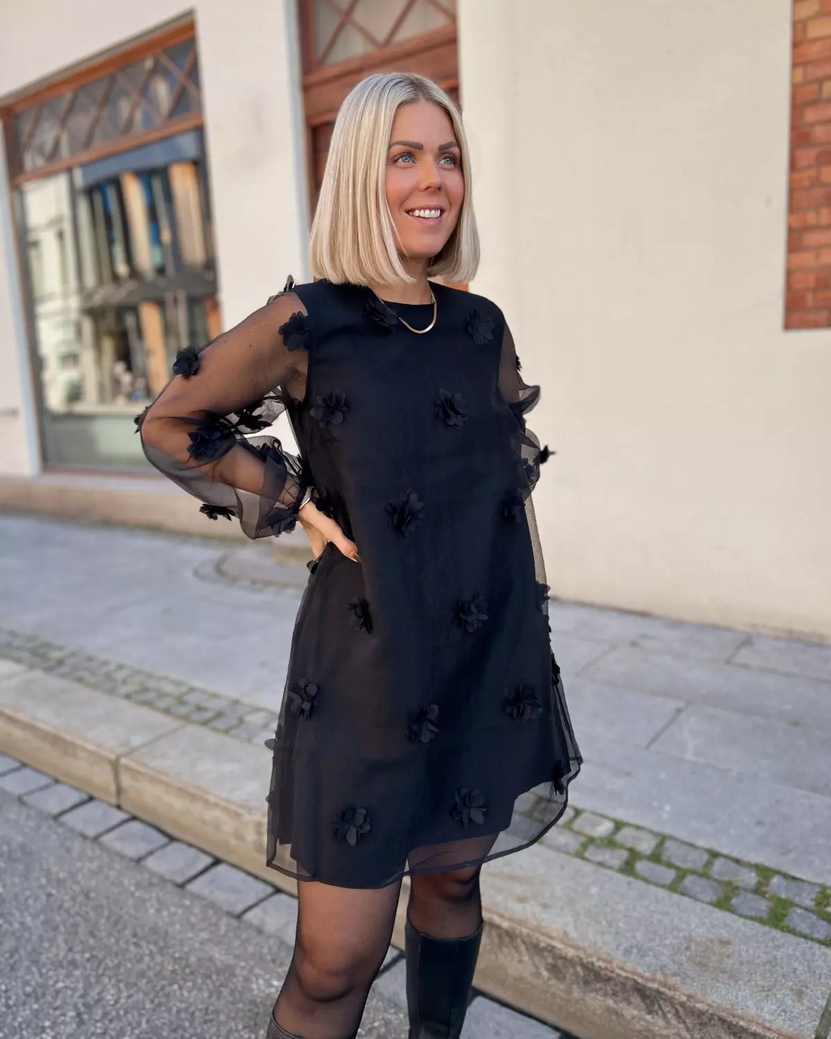 Molli LS Dress Black - Mbym