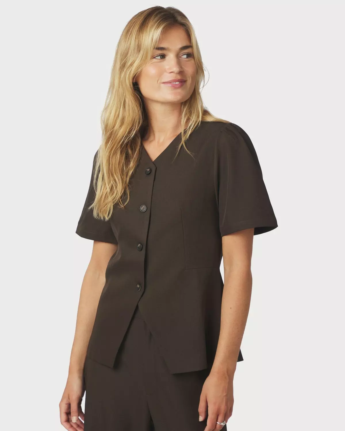 Jules Structure Blouse - Neo Noir