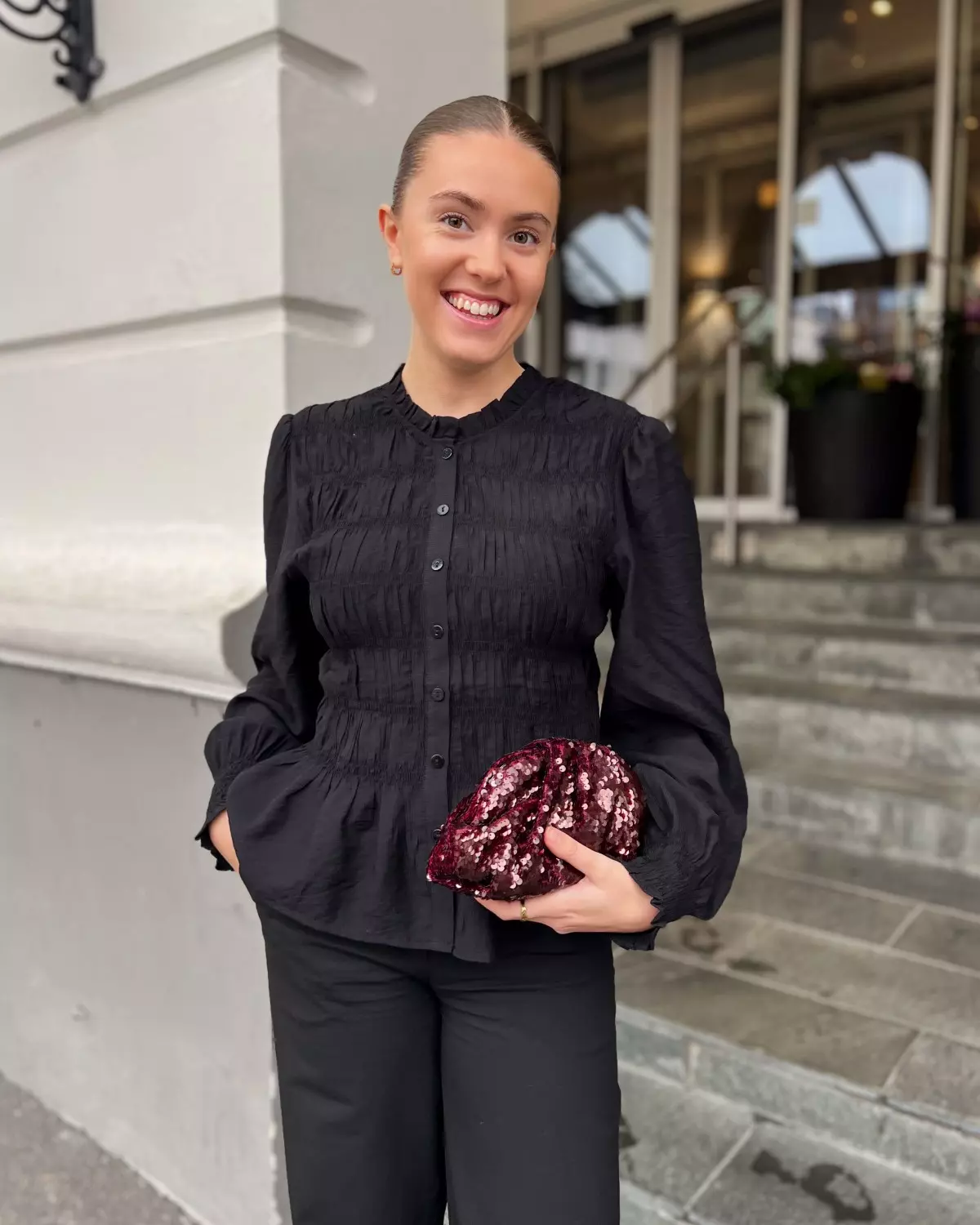 Mocca Smock Blouse - Neo Noir