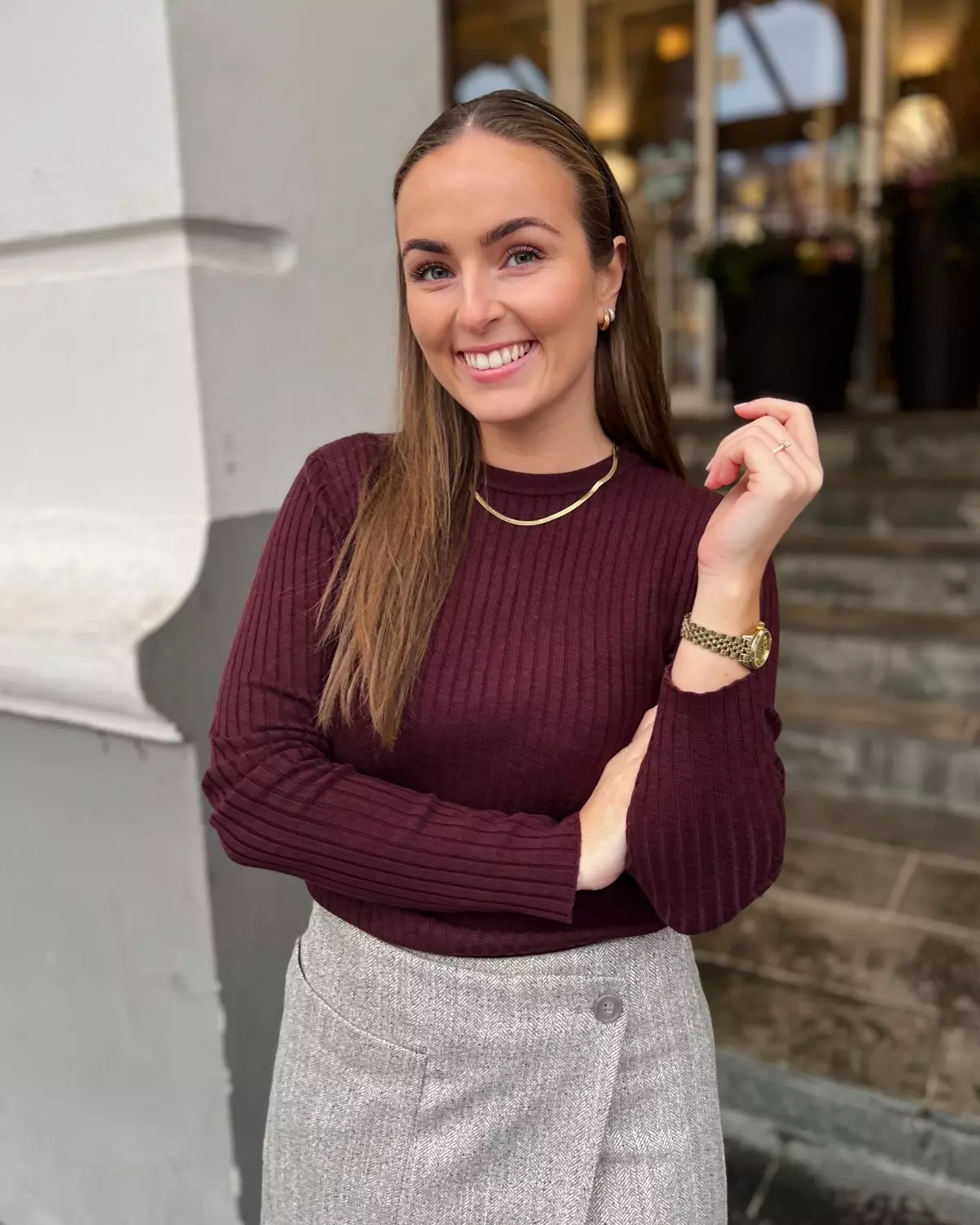 Mari LS Top Chocolate Cherry - Urban Pioneers