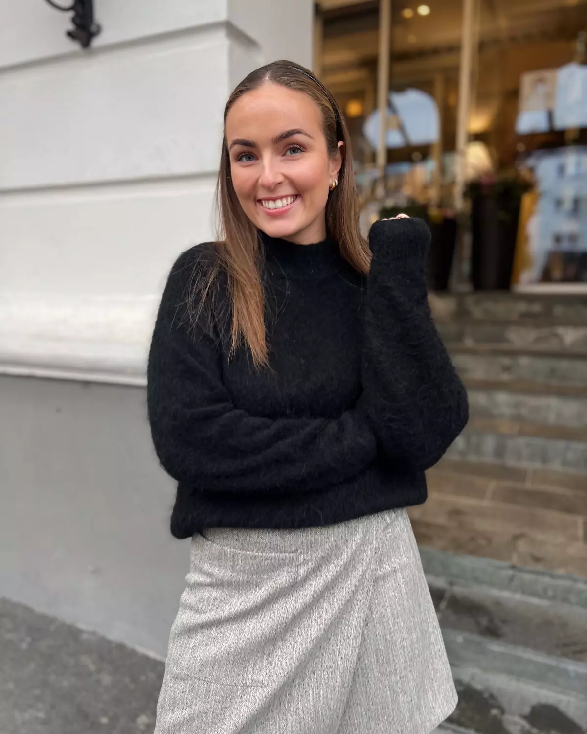 Debbie Pullover Fluffy Black - Gestuz