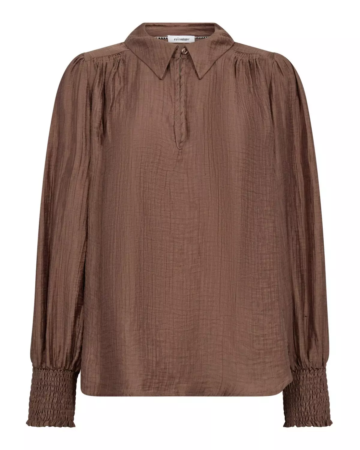 Tassy Collar Blouse Walnut - Co’Couture