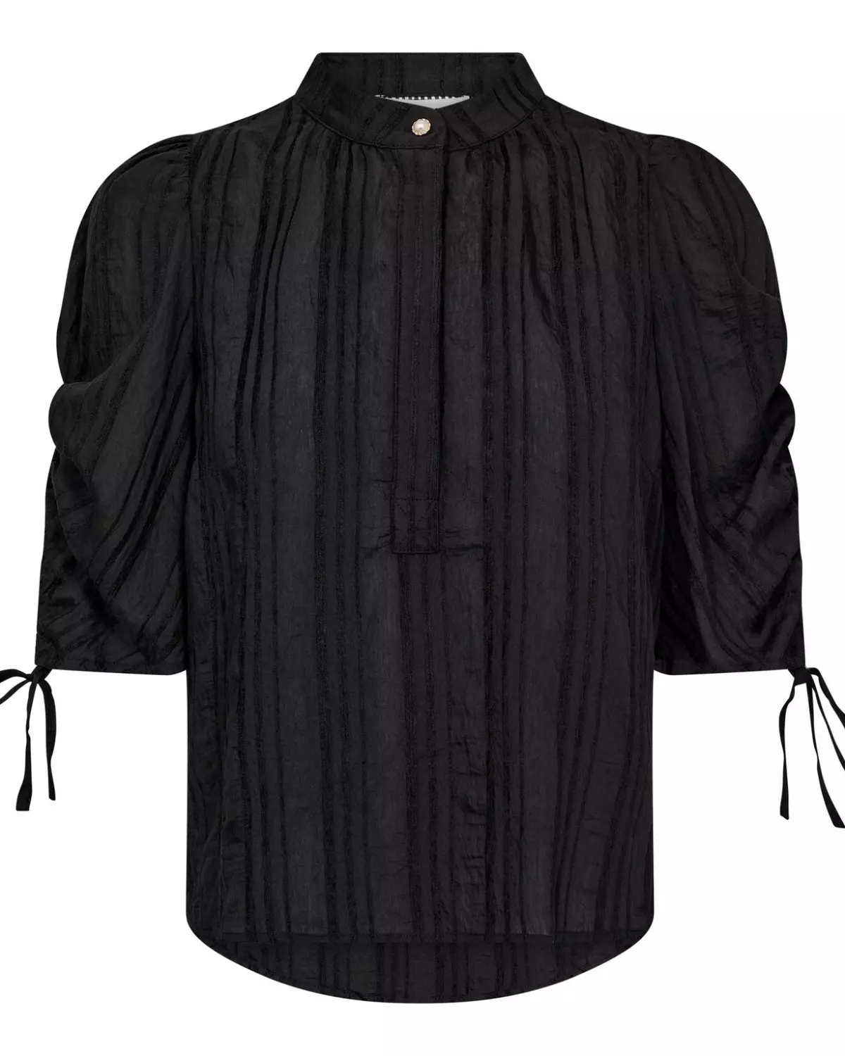 Kesi SS Puff Blouse Black - Co’Couture