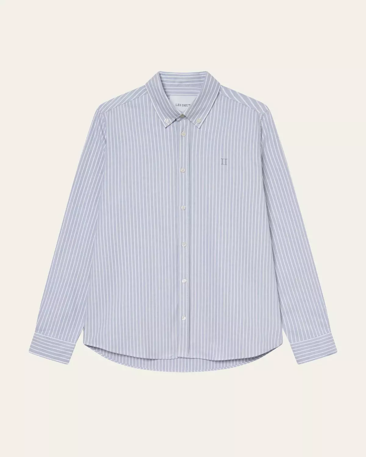 Konrad Striped Oxford Shirt Allure Blue - Les Deux