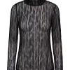 Barb Turtleneck Blouse Black - Co`couture