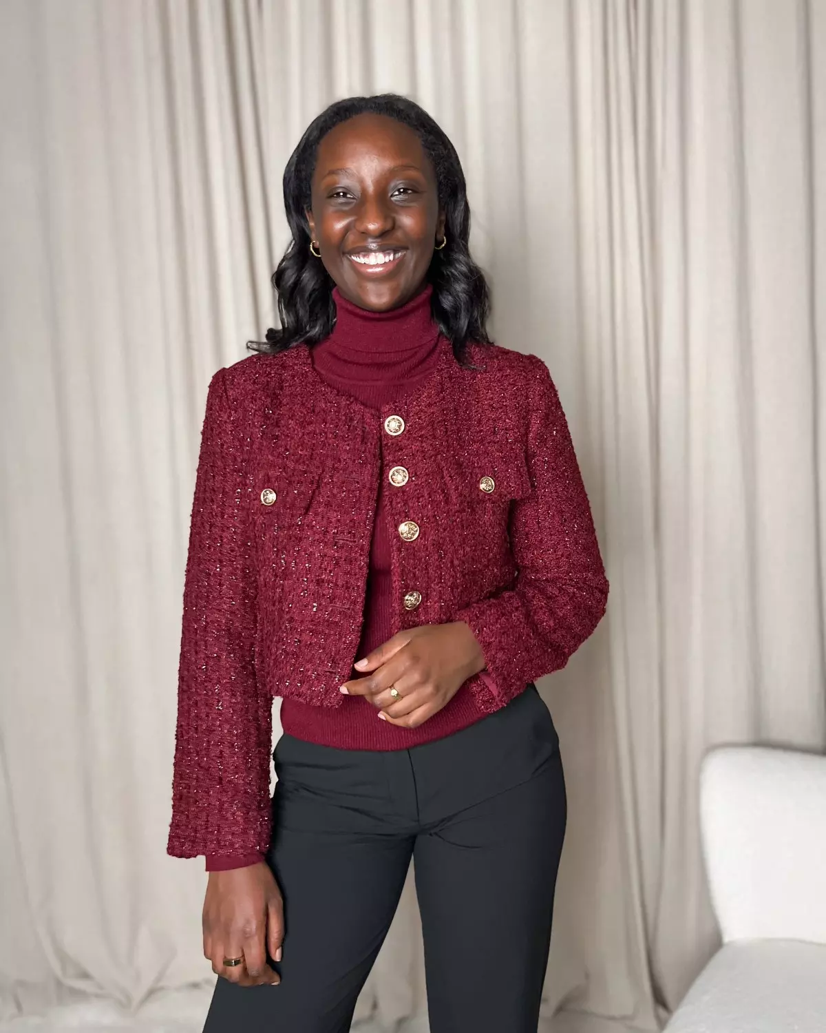 Blair Jacket Bordeaux - From Paris With Love