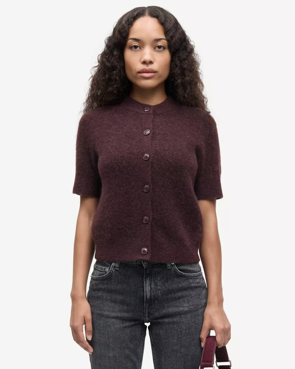 Sanoura Cardigan Fudge - Samsøe Samsøe