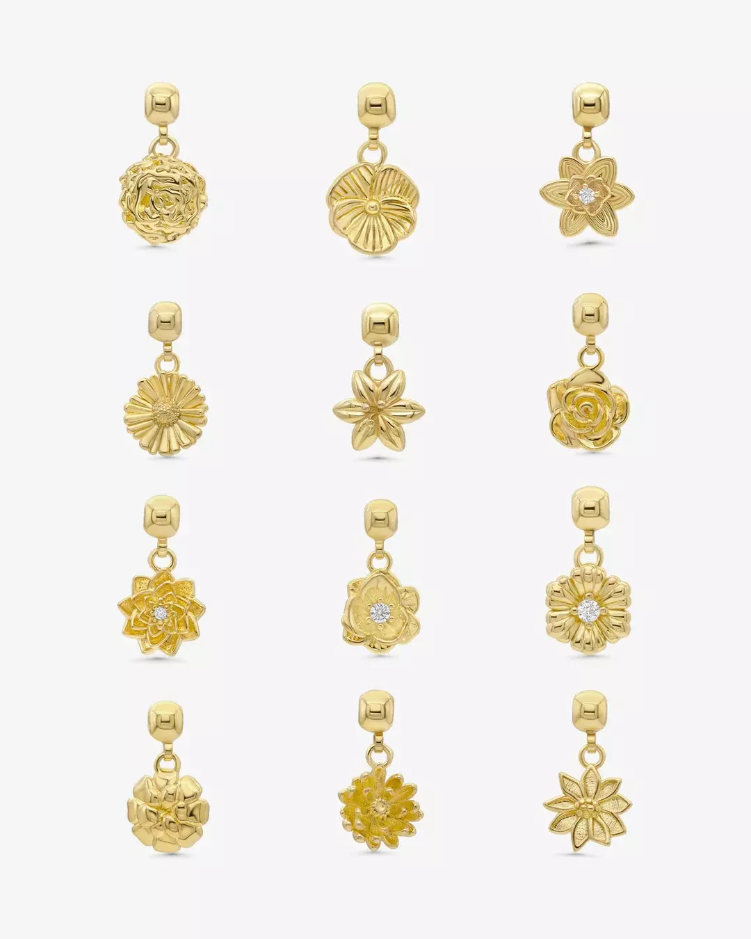 Birthflower Charms Gold - Who Is She