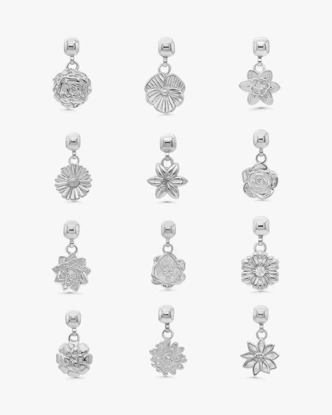 Birthflower Charms Silver - Who Is She