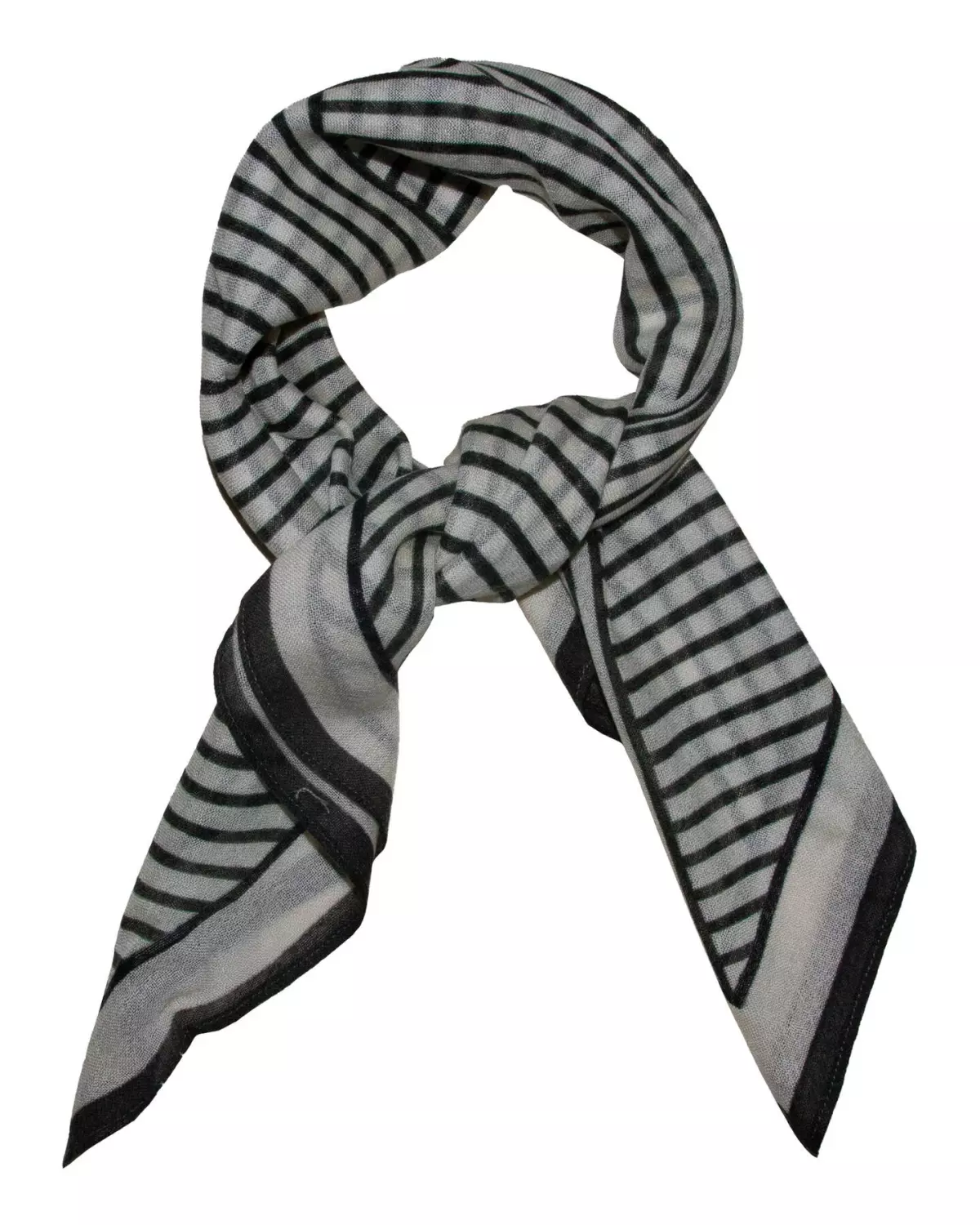 Skjerf Striper Ull Grønn - Intex