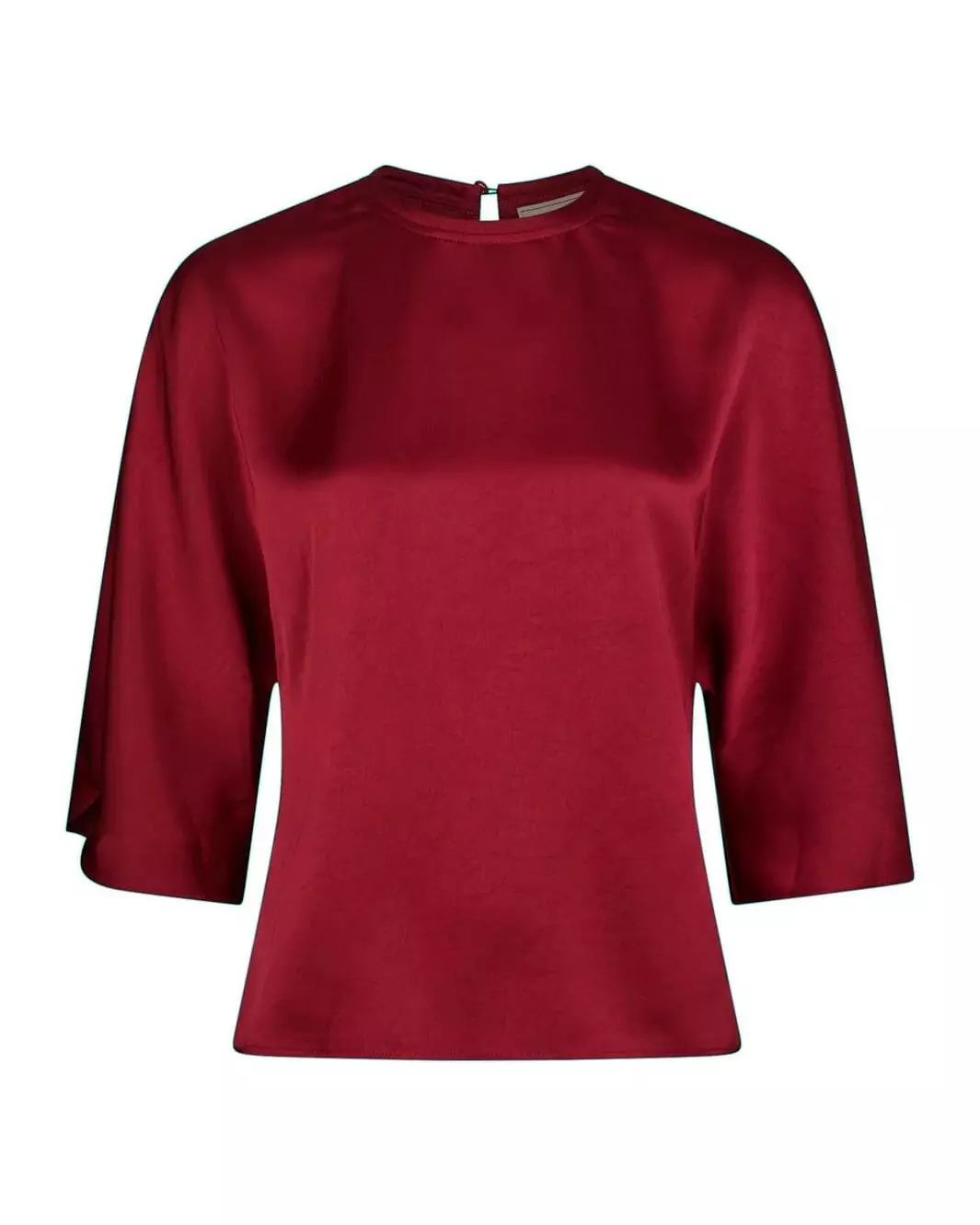 Liora Heavy Sateen Blouse Dark Red - Neo Noir