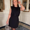 Falcon Pleat Mini Dress