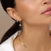 Mini Domed Hoops Gold - Orelia