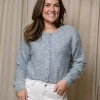 Debbie Short Cardigan Light Grey Melange - Gestuz