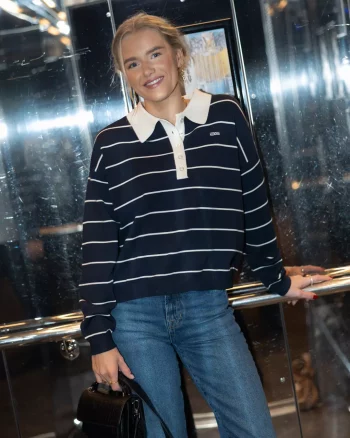 Taige Polo Pullover Sky Captian Striped - Gestuz