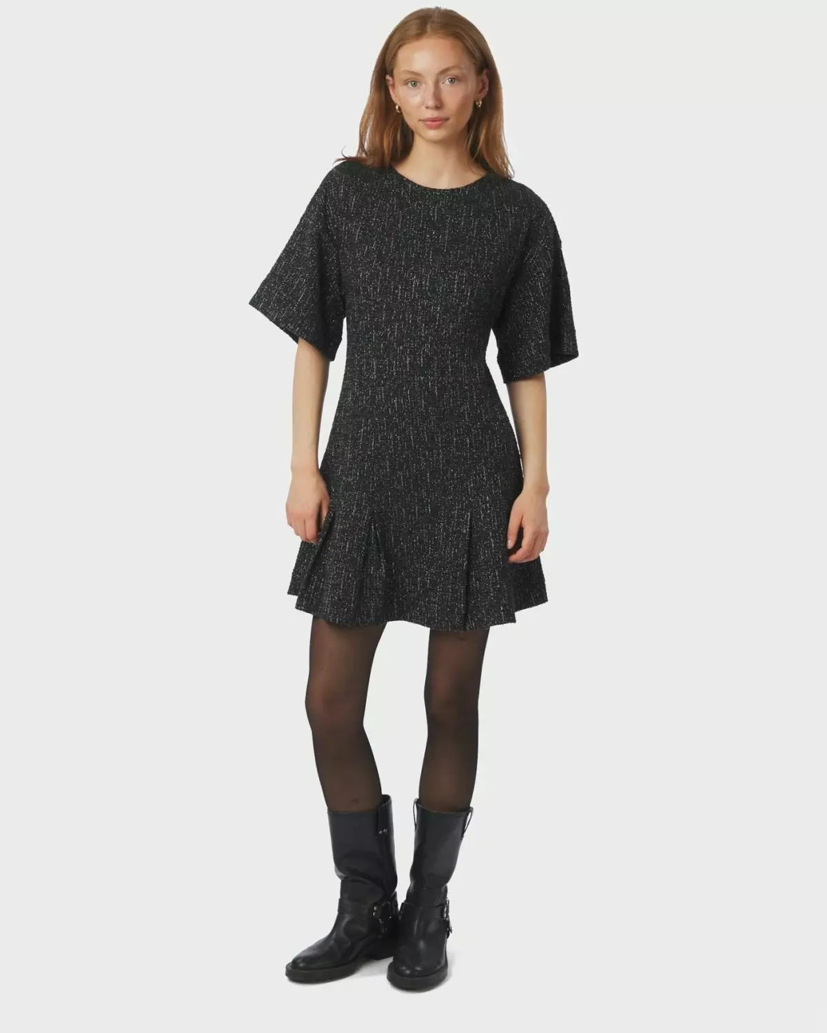 Susie Boucle Dress Black - Neo Noir