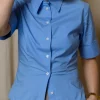 Sasky SS Shirt Bel Air Blue - Samsøe Samsøe