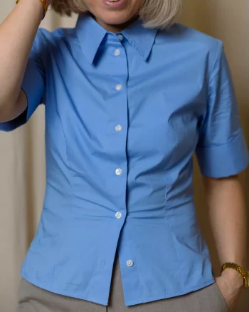 Sasky SS Shirt Bel Air Blue - Samsøe Samsøe