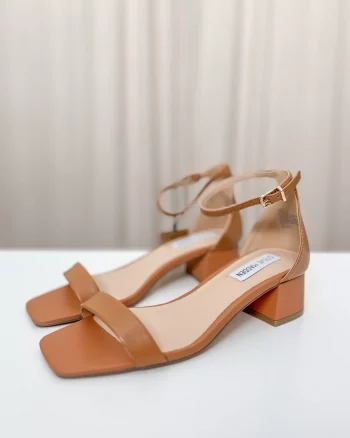 Gena Sandal Cashew Leather - Steve Madden