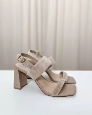 Wendie Heels Taupe Suede - Steve Madden