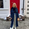 Delina Denim Trench Coat Navy Denim - Co`Couture
