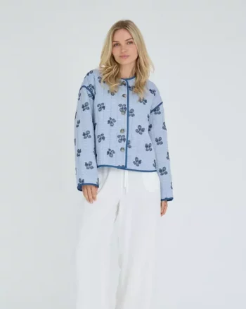 Fina Jacket Blue/Off White - A-View